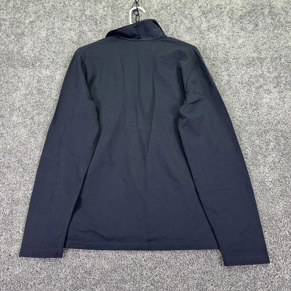 Banana Republic Shirt Mens Medium Blue 1/4 Zip Long Sleeve Stretch Casual